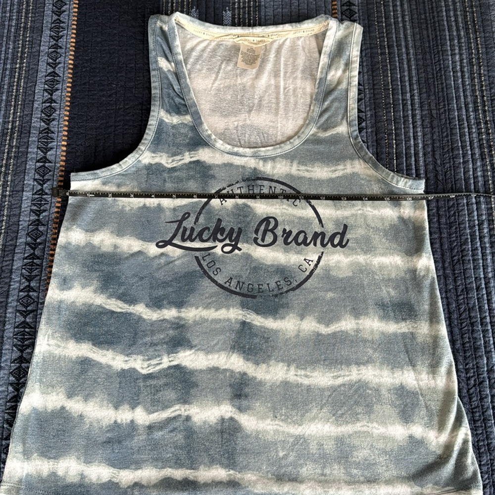 Lucky Brand Tye Dyed Logo Tank Size Medium